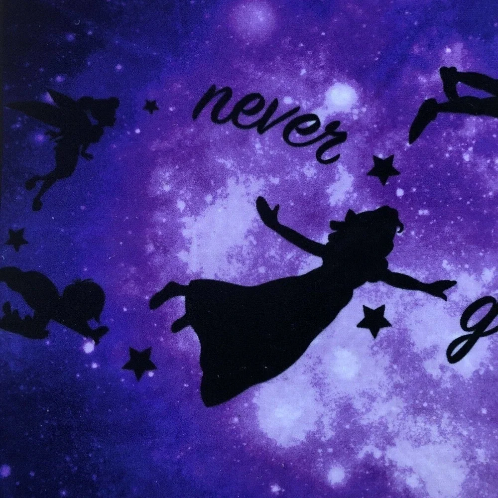 Disney Peter Pan Never Grow Up Fleece Soft Plush Throw Blanket 50” X 60”